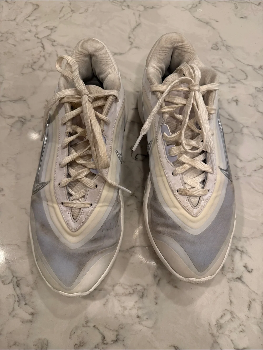 Aja Wilson Nike Pearl Women’s Size 12 Cream & Silver Low-Top Sneakers